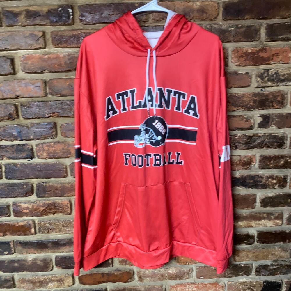 Atlanta Falcons Football #35 Turner Graphic Pullover Hoodie Men's Size XL